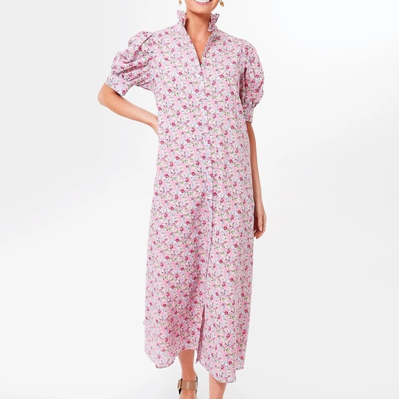 Hyacinth House Dresses Hyacinth House Louisa Midi Ruffle Collar